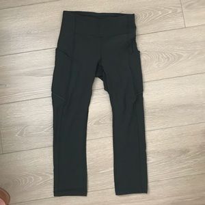Lululemon Speed Up Crop - Olive Green